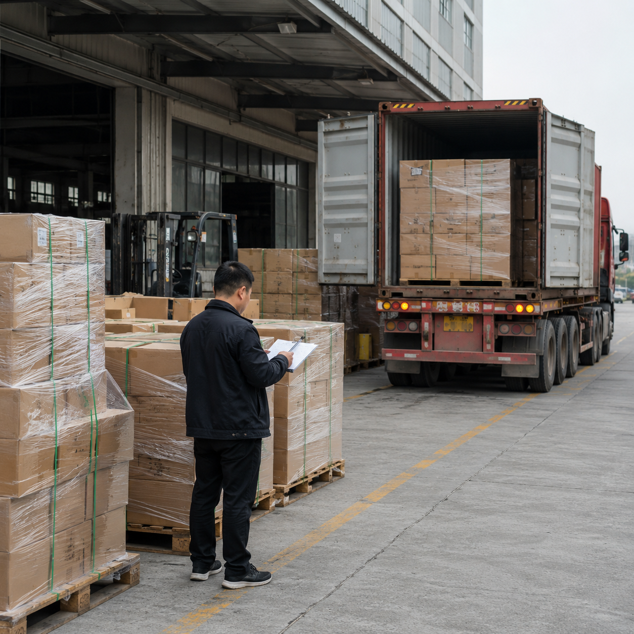 Coordinating packaging documents pickup and delivery