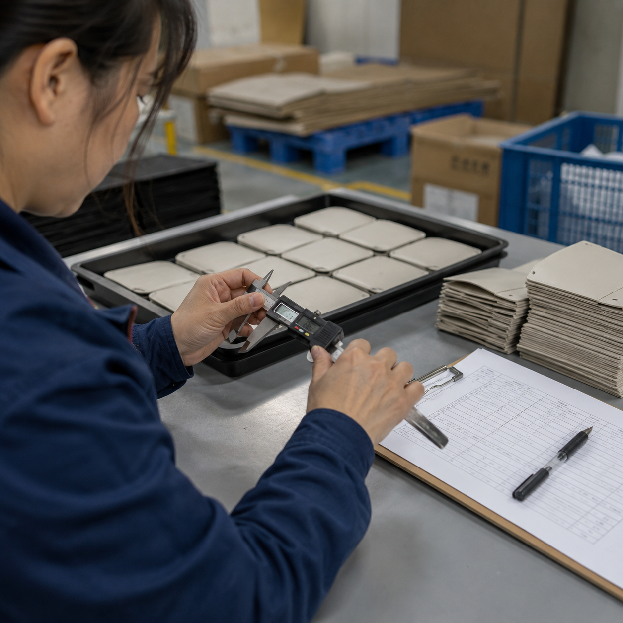 Checking product quality before shipment