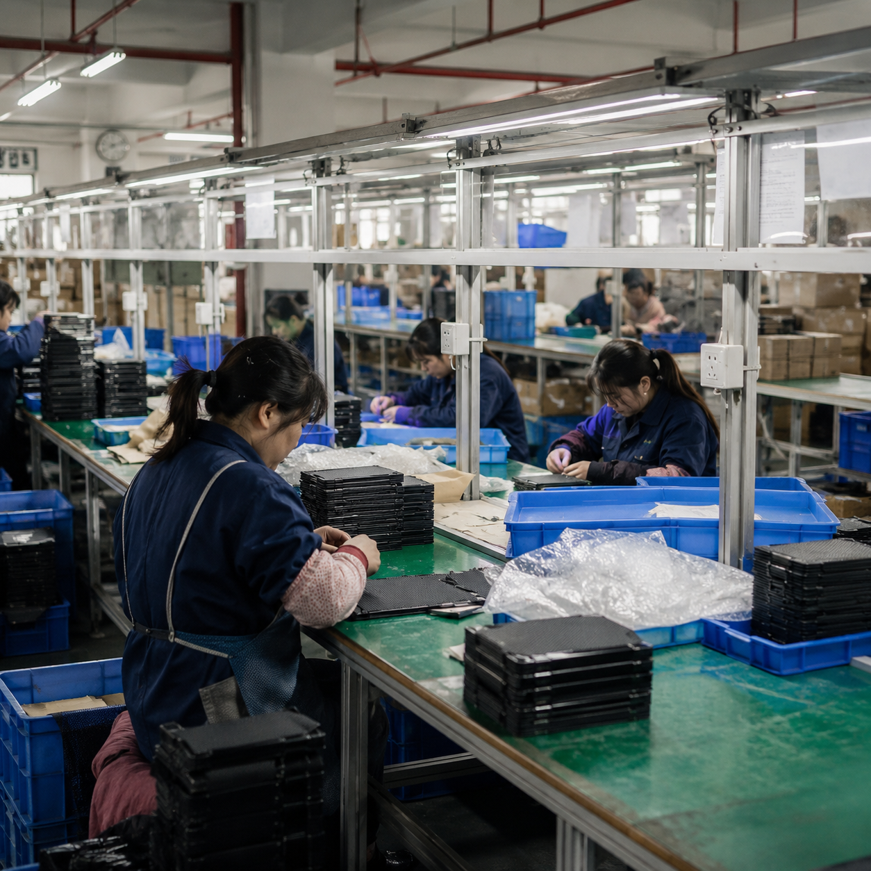 Following production progress with Chinese suppliers