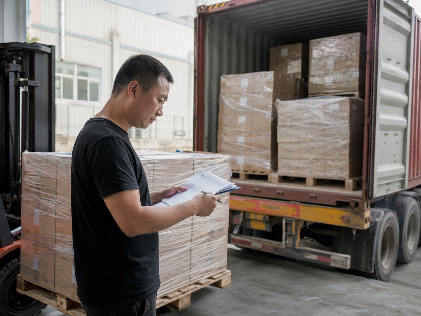 Shipping coordination from factory pickup to international delivery